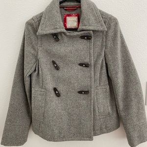 Wool cold weather double-breasted jacket, like new